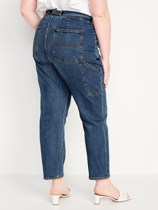 Image number 8 showing, Extra High-Waisted Sky-Hi Straight Workwear Jeans for Women