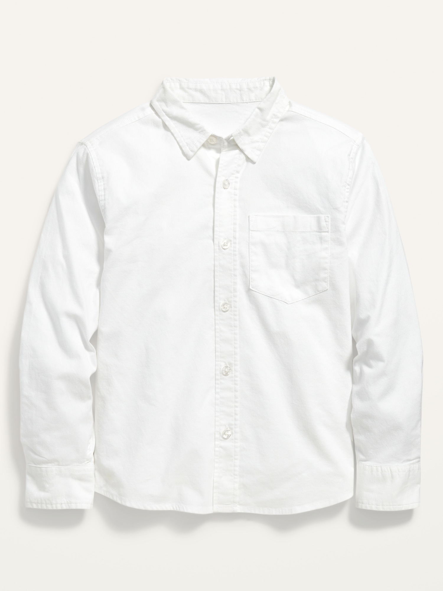 White Short Sleeve Oxford Shirt For Women - LionsDeal