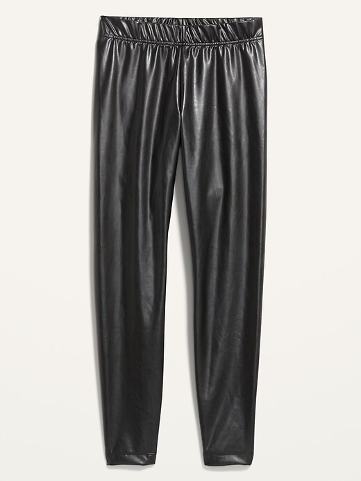 Image number 4 showing, High-Rise Faux Leather Leggings for Women