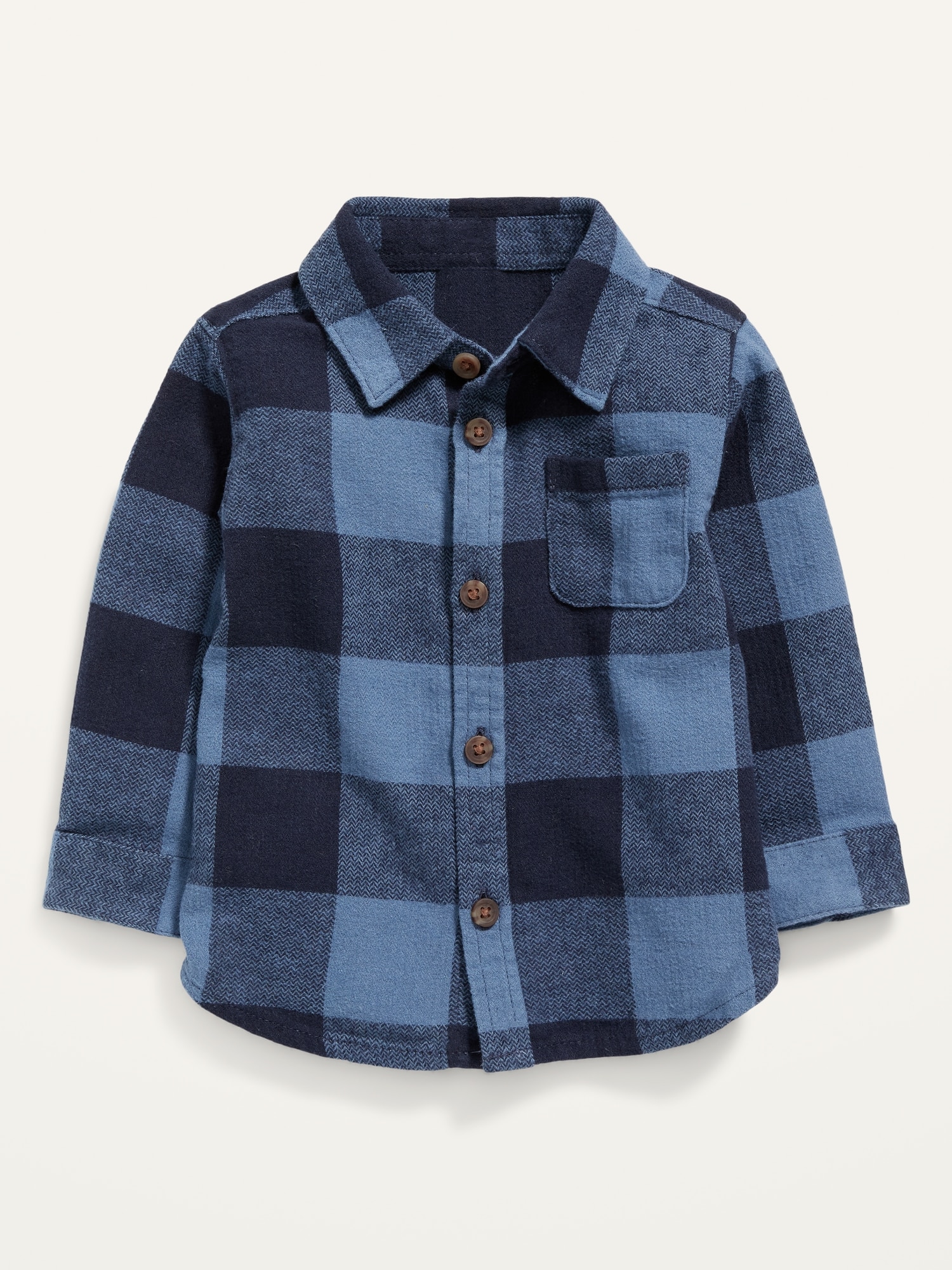 Long-Sleeve Plaid Pocket Shirt for Baby | Old Navy