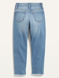 High-Waisted O.G. Straight Cut-Off Jeans for Girls