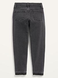 High-Waisted O.G. Straight Frayed-Hem Jeans for Girls