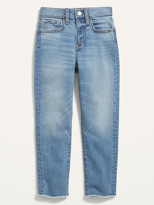 High-Waisted O.G. Straight Cut-Off Jeans for Girls