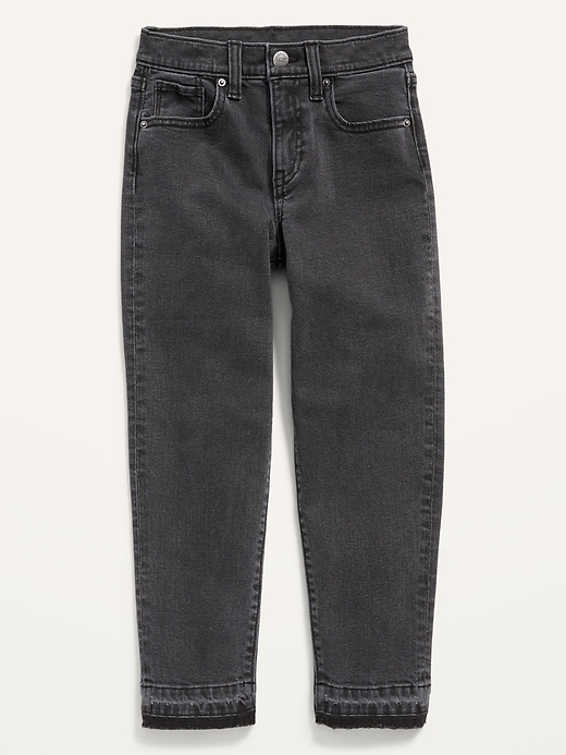 High-Waisted O.G. Straight Frayed-Hem Jeans for Girls
