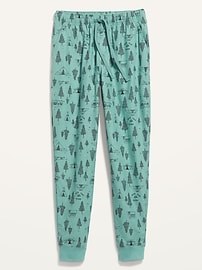 View large product image 3 of 3. Printed Flannel Jogger Pajama Pants