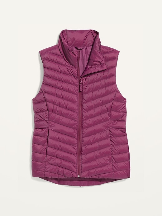 Image number 4 showing, Water-Resistant Narrow-Channel Puffer Vest for Women
