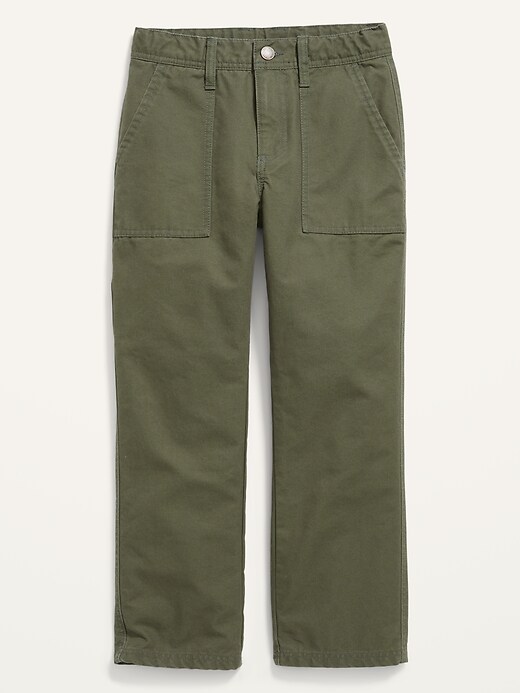 Image number 7 showing, Built-In Flex Loose Tapered Canvas Utility Pants for Boys