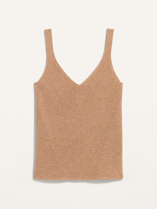Image number 4 showing, V-Neck Rib-Knit Sweater Tank Top for Women