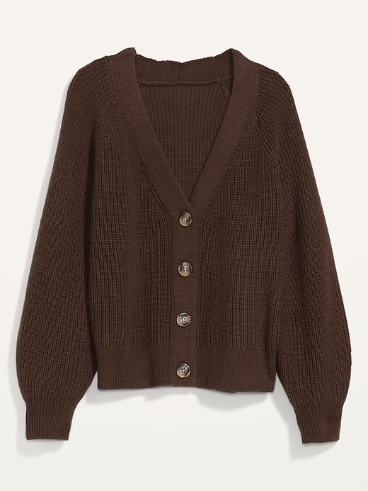 Image number 4 showing, Shaker-Stitch Cardigan Sweater for Women