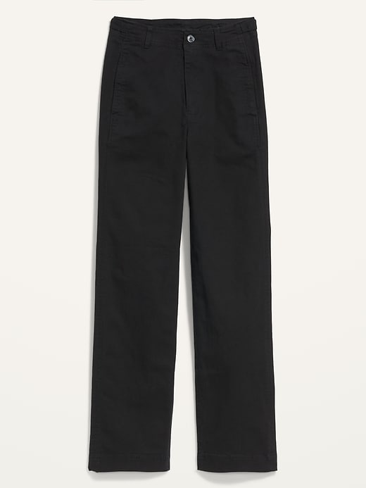 High-Waisted Canvas Wide-Leg Workwear Pants | Old Navy