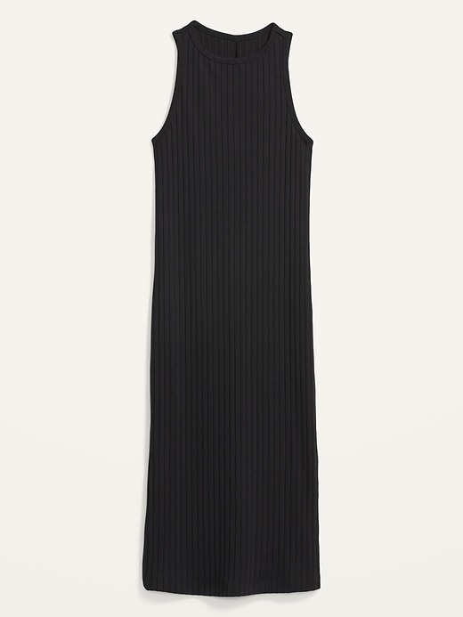 Image number 4 showing, Fitted Sleeveless Rib-Knit Midi Sweater Dress