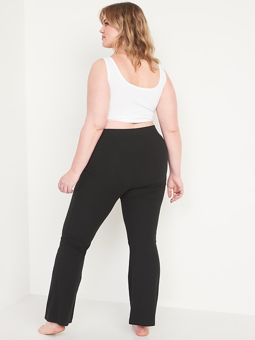 Image number 8 showing, High Waisted Rib-Knit Flare Leggings for Women