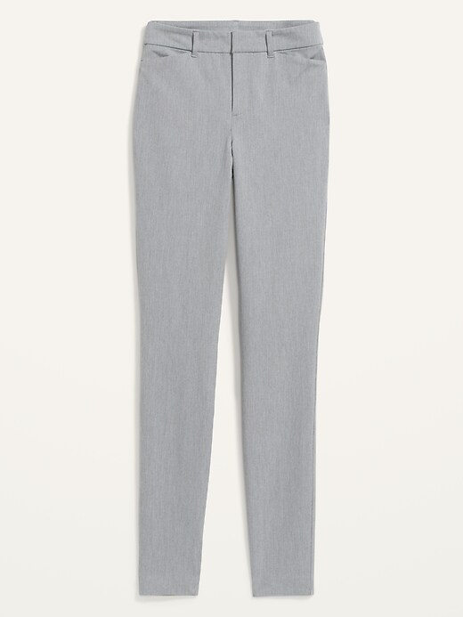 Image number 4 showing, High-Waisted Heathered Pixie Straight Pants for Women