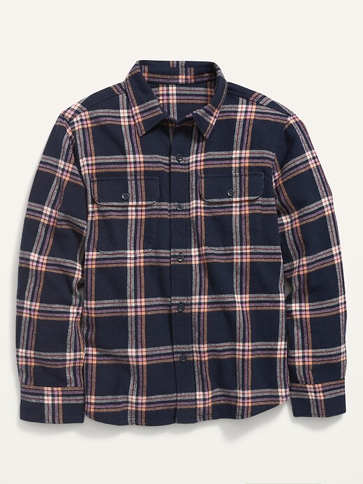 Plaid Flannel Utility Pocket Shirt for Boys | Old Navy