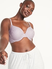 View large product image 5 of 8. Full-Coverage Lace Underwire Bra