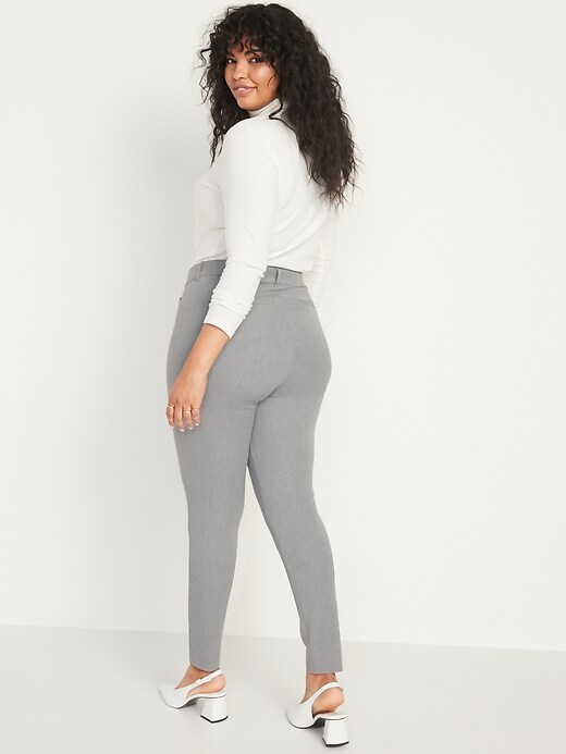 Image number 6 showing, High-Waisted Heathered Pixie Straight Pants for Women