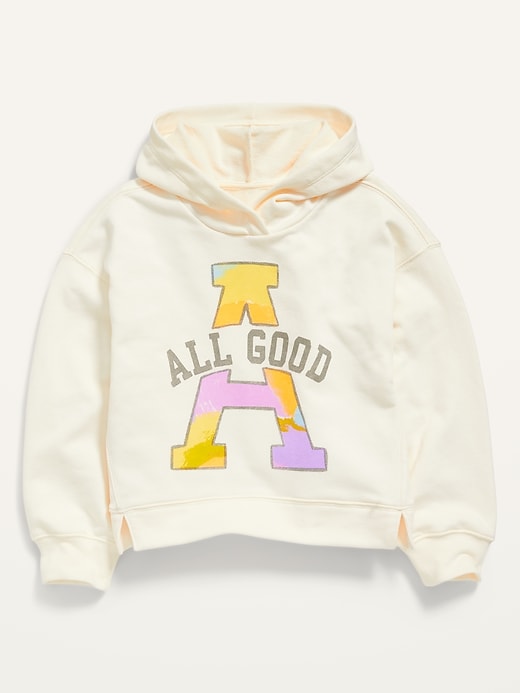 View large product image 2 of 3. Long-Sleeve Graphic Pullover Hoodie for Girls