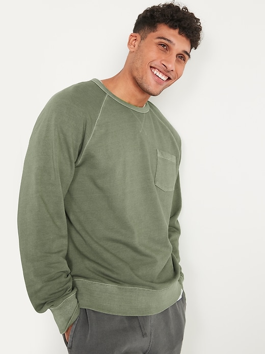 View large product image 1 of 2. Garment-Dyed French Terry Sweatshirt