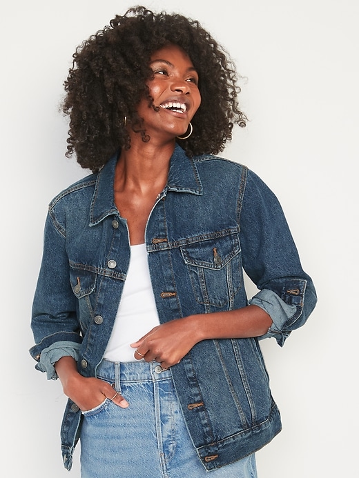 Image number 3 showing, Gender-Neutral Non-Stretch Jean Jacket for Adults