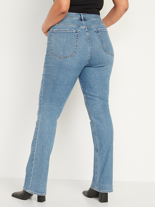 Image number 6 showing, Extra High-Waisted Button-Fly Kicker Boot-Cut Jeans for Women