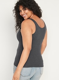 First-Layer Rib-Knit Tank Top