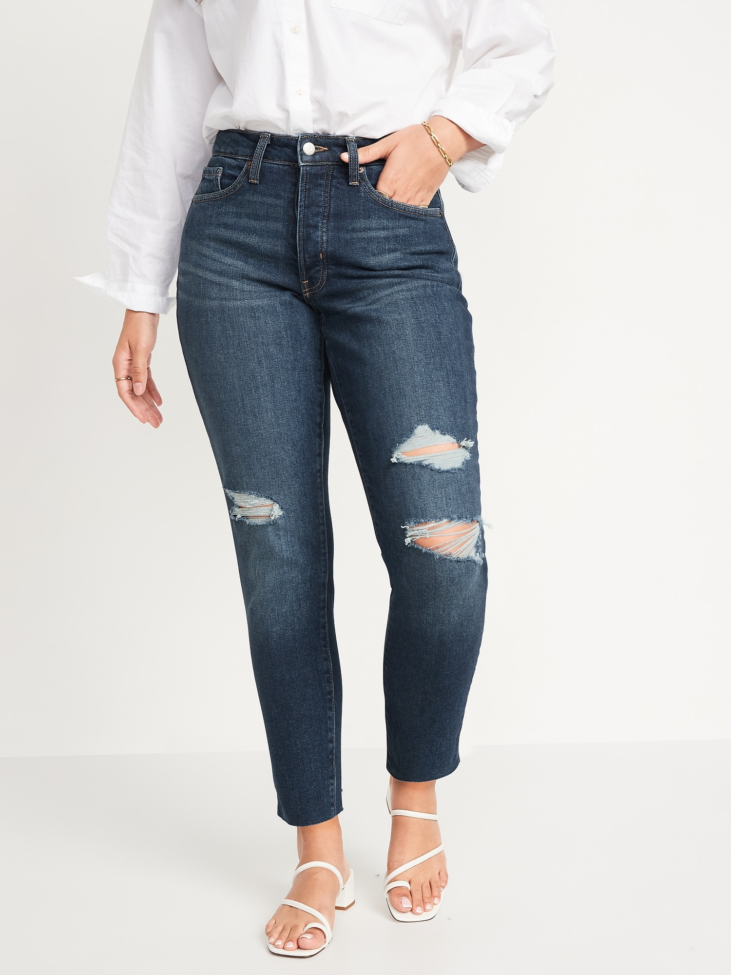 Curvy OG Ripped Jeans for Women | Old Navy