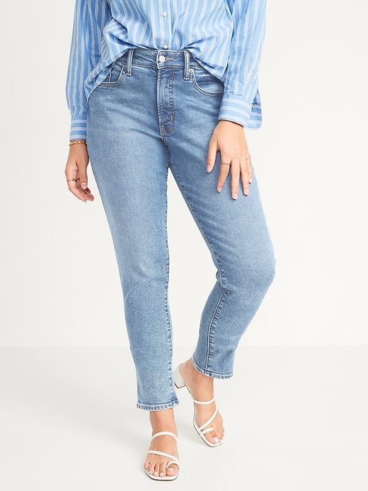 Image number 1 showing, Curvy High-Waisted OG Straight Jeans for Women