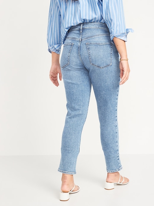 Image number 2 showing, Curvy High-Waisted OG Straight Jeans