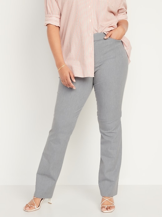Image number 5 showing, High-Waisted Heathered Pixie Flare Pants for Women