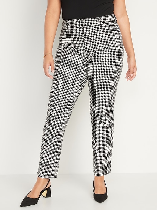 Image number 5 showing, High-Waisted Printed Pixie Straight Ankle Pants