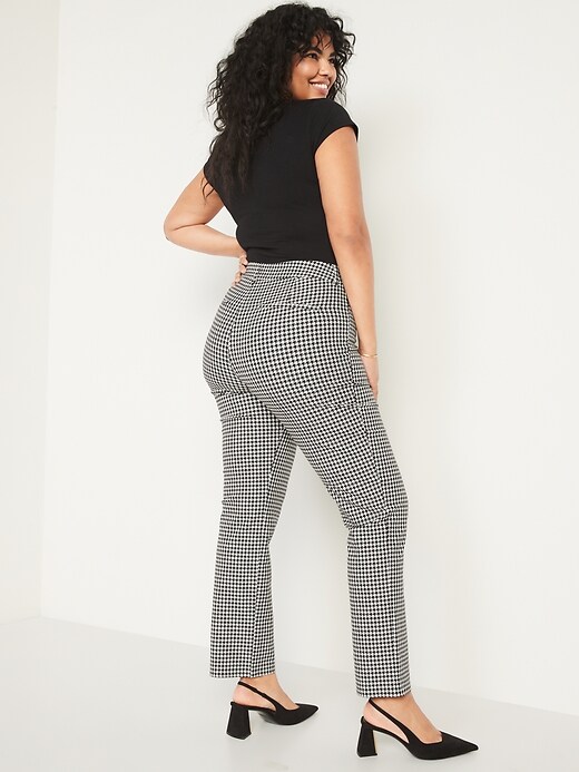 Image number 6 showing, High-Waisted Printed Pixie Straight Ankle Pants