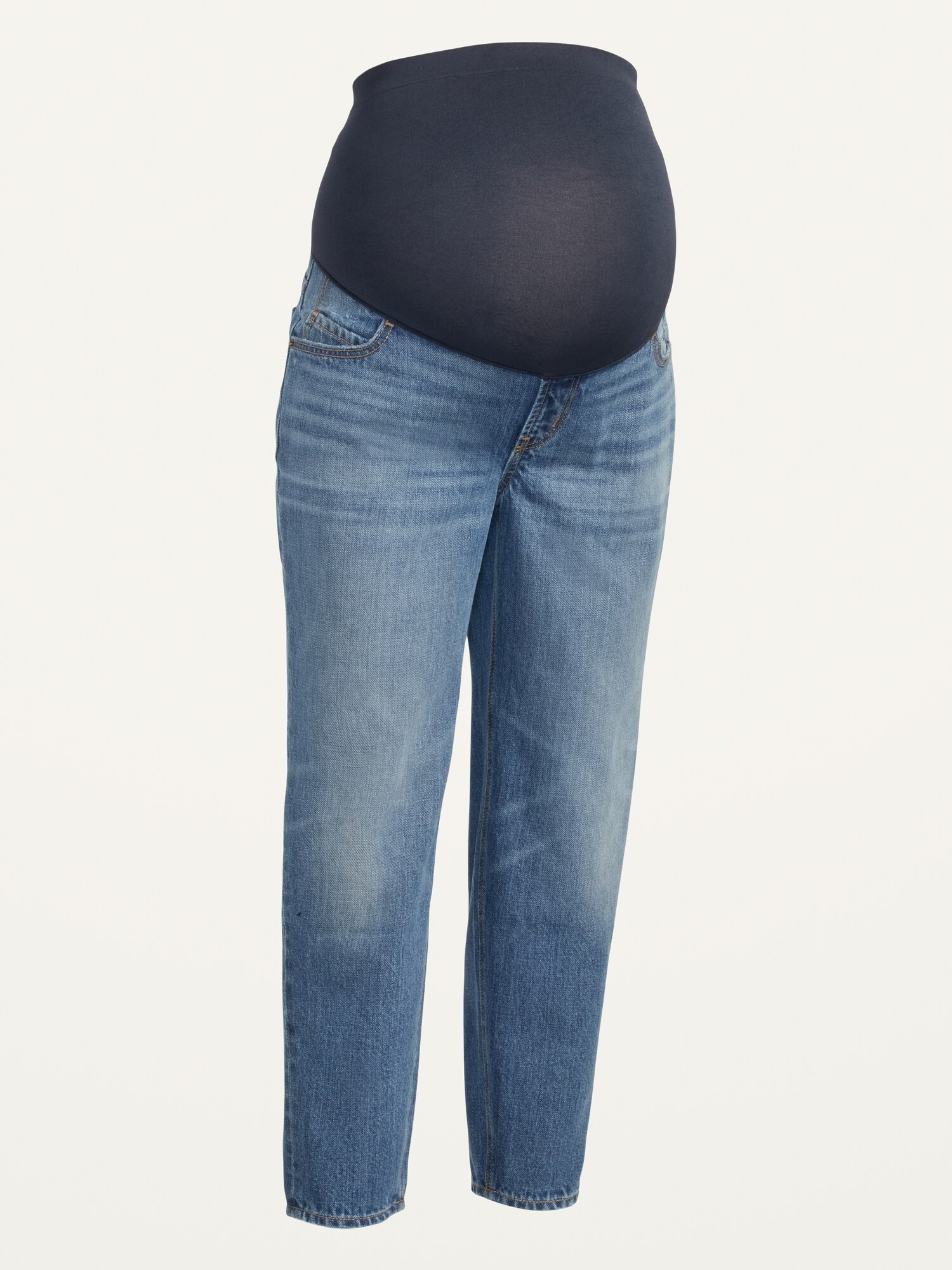 Maternity Full Panel Slouchy Taper Cropped Jeans | Old Navy