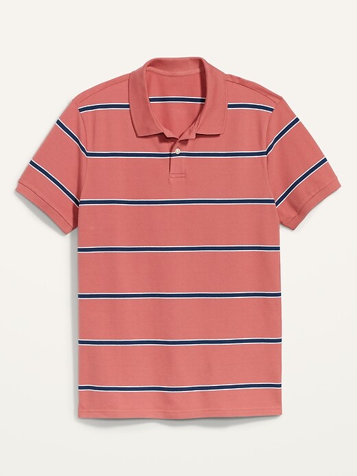 Image number 4 showing, Moisture-Wicking Striped Pique Pro Polo Shirt for Men