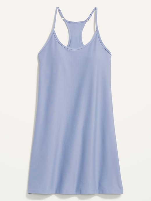 Image number 4 showing, Sleeveless PowerSoft Performance Racer-Back Mini Swing Dress