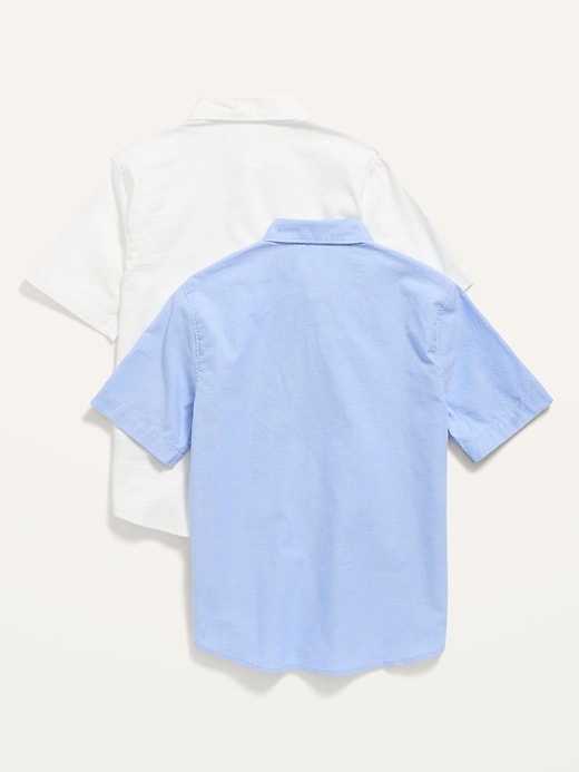 Lightweight Built-In Flex Oxford Uniform Shirt 2-Pack for Boys