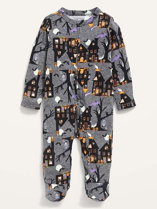View large product image 1 of 2. Unisex Matching Halloween 2-Way-Zip Sleep & Play Footed One-Piece for Baby