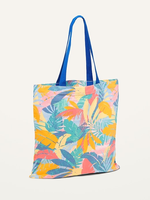 View large product image 1 of 3. Printed Canvas Tote Bag for Women