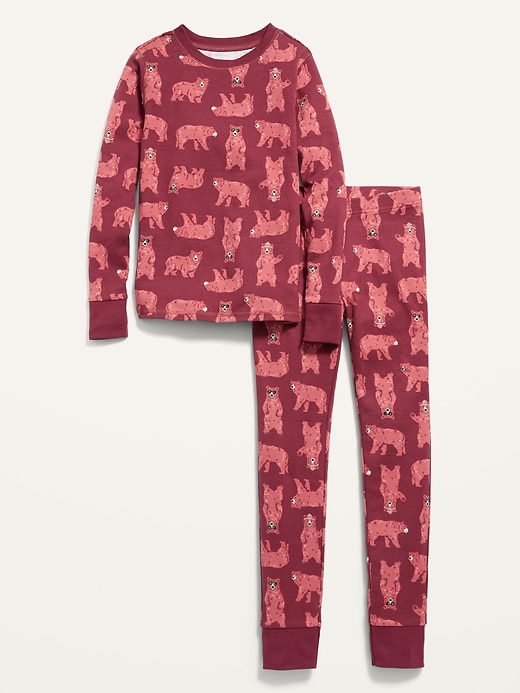 View large product image 1 of 1. Gender-Neutral Graphic Snug-Fit Pajama Set for Kids