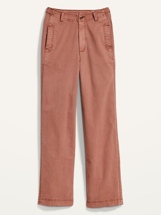 Image number 4 showing, Extra High-Waisted Wide-Leg Workwear Pants