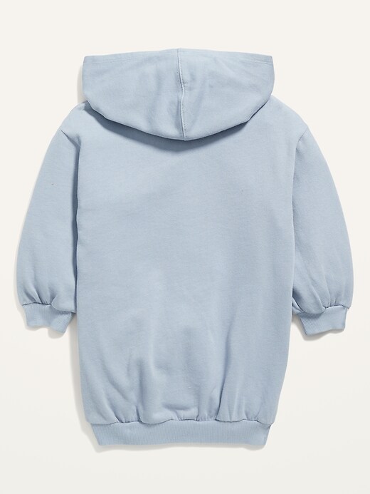 View large product image 2 of 2. Solid Henley Hooded Dress for Toddler