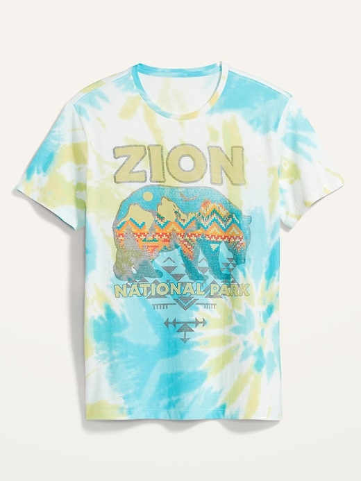 View large product image 1 of 3. Zion National Park Tie-Dye T-Shirt