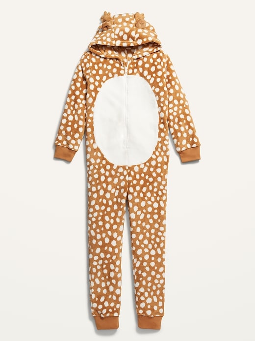 View large product image 1 of 1. Gender-Neutral Microfleece Critter One-Piece Costume for Kids