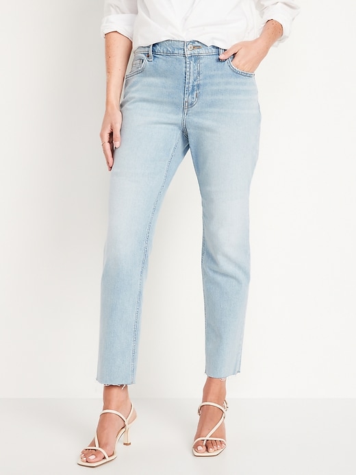 Low-Rise Boyfriend Straight Cut-Off Jeans for Women | Old Navy