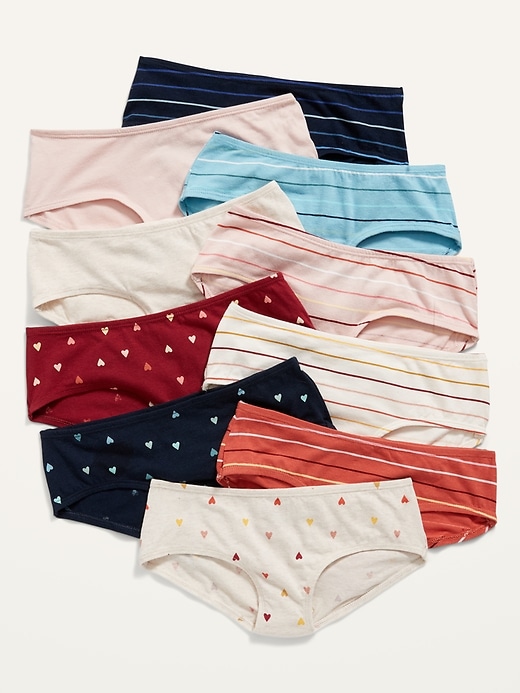 View large product image 1 of 1. Hipster Underwear 10-Pack for Girls