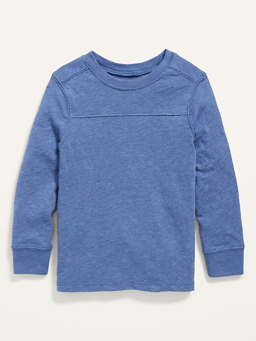 Old Navy Long-Sleeve Slub-Knit T-Shirt for Toddler Boys. 1