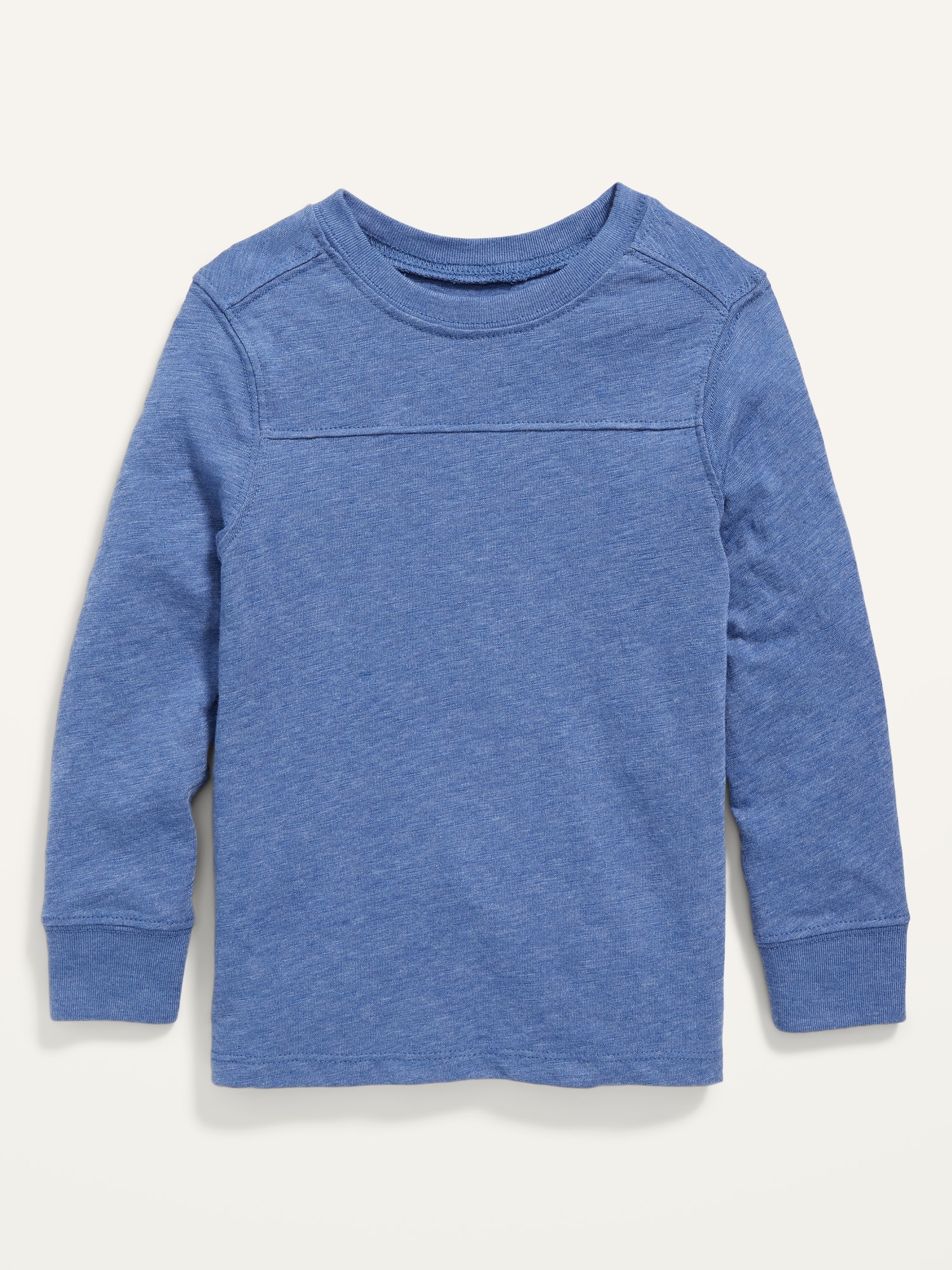 Old Navy Long-Sleeve Slub-Knit T-Shirt for Toddler Boys blue. 1