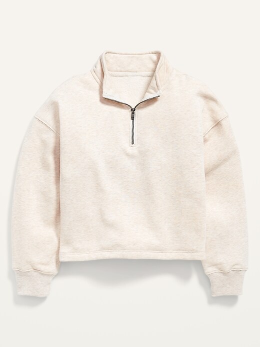 View large product image 1 of 1. Quarter-Zip Mock-Neck Sweatshirt for Girls