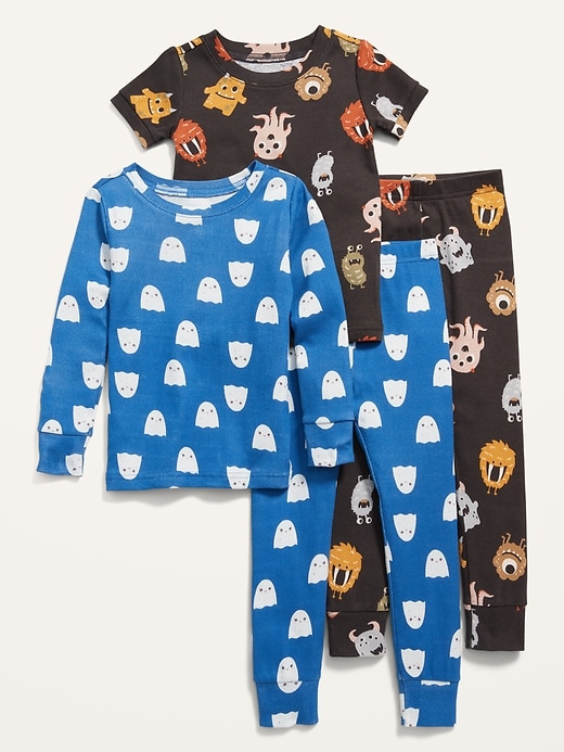 View large product image 1 of 2. Unisex 4-Piece Pajama Set for Toddler & Baby