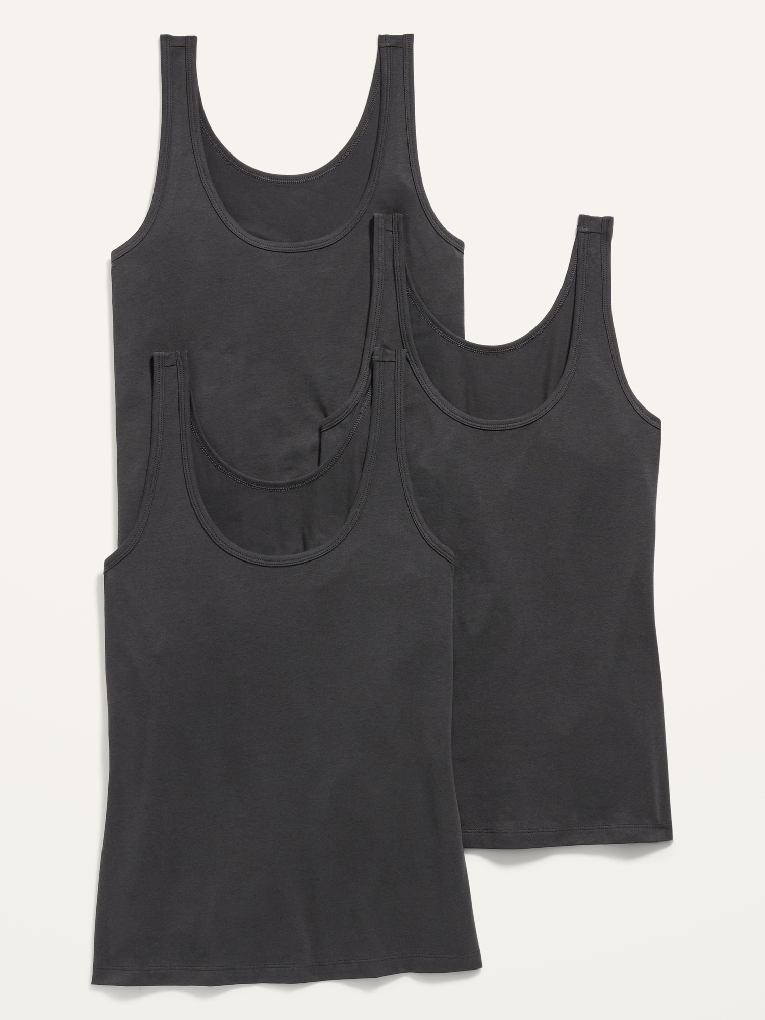 Old Navy First-Layer Tank Top 3-Pack for Women black. 1