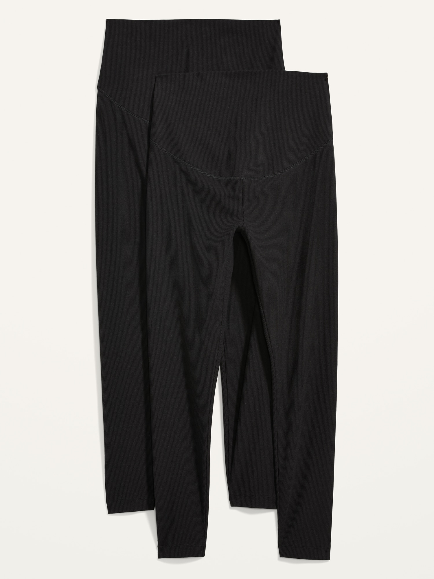 New H&M black ribbed leggings size XS